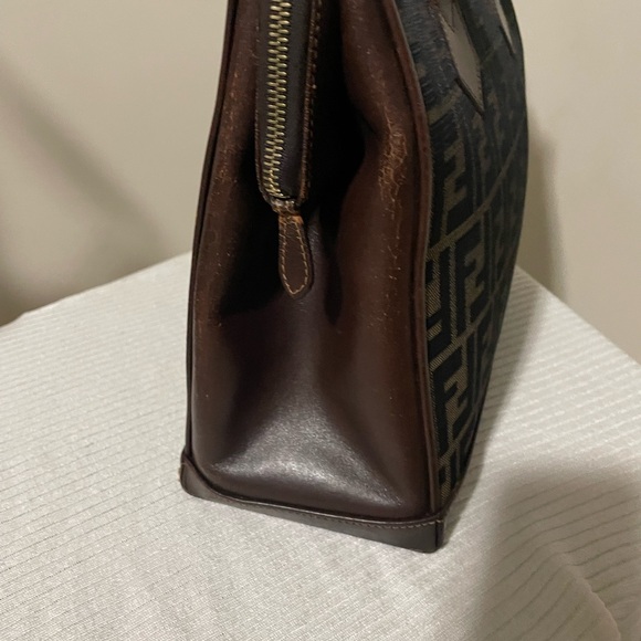 Vintage Fendi zucca canvas satchel with coa - Picture 11 of 16